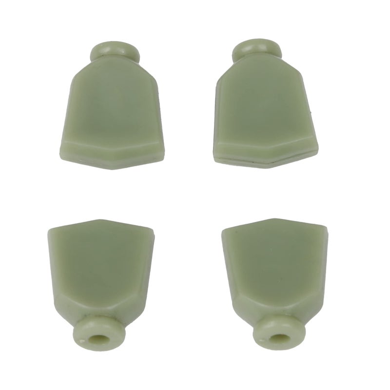 VOBRAMY Light Green Plastic Tuning Key Buttons Machine Head Buttons Replacement for Guitar Pack of 6 - Image 2